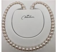 Collana Miluna Donna FILI CONFIGURABILI in Oro bianco Perla 1MPS775_40NL587